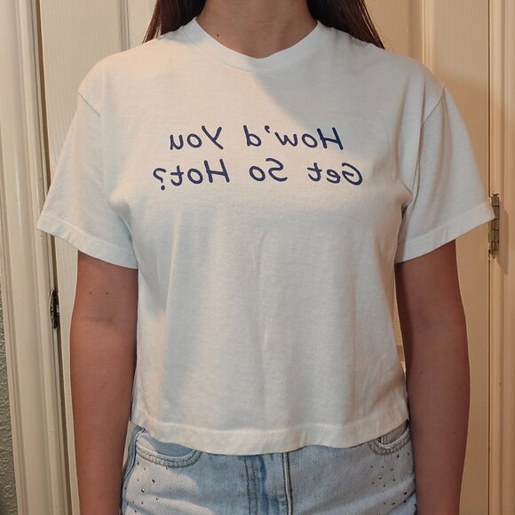 Ideal T By Next Level Crop Top Baby Tee Size XS Soft Girl - Picture 3 of 4